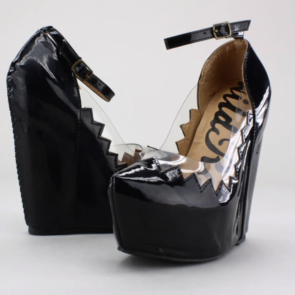 Wild Rose*Zig Zag*Ciela*Platform Goth/Halloween/Punk Patent Heels/Pumps/*NEW*10